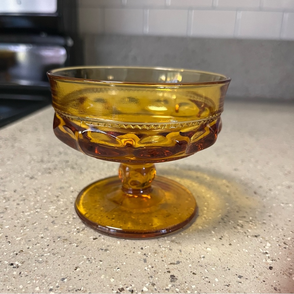 Vintage: Indiana Glass‎ • Amber Sorbet Cup